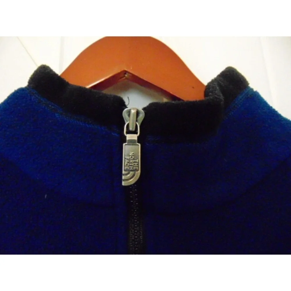 The North Face 1/2 Zip Blue Fleece Pullover Jacket‎ Men's Sz M Polartec
